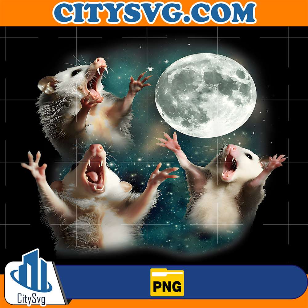 Three-Opossum-Moon-Weird-Cursed-Meme-Png