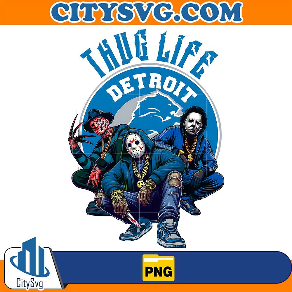 Thug-Life-Detroit-Lions-Png
