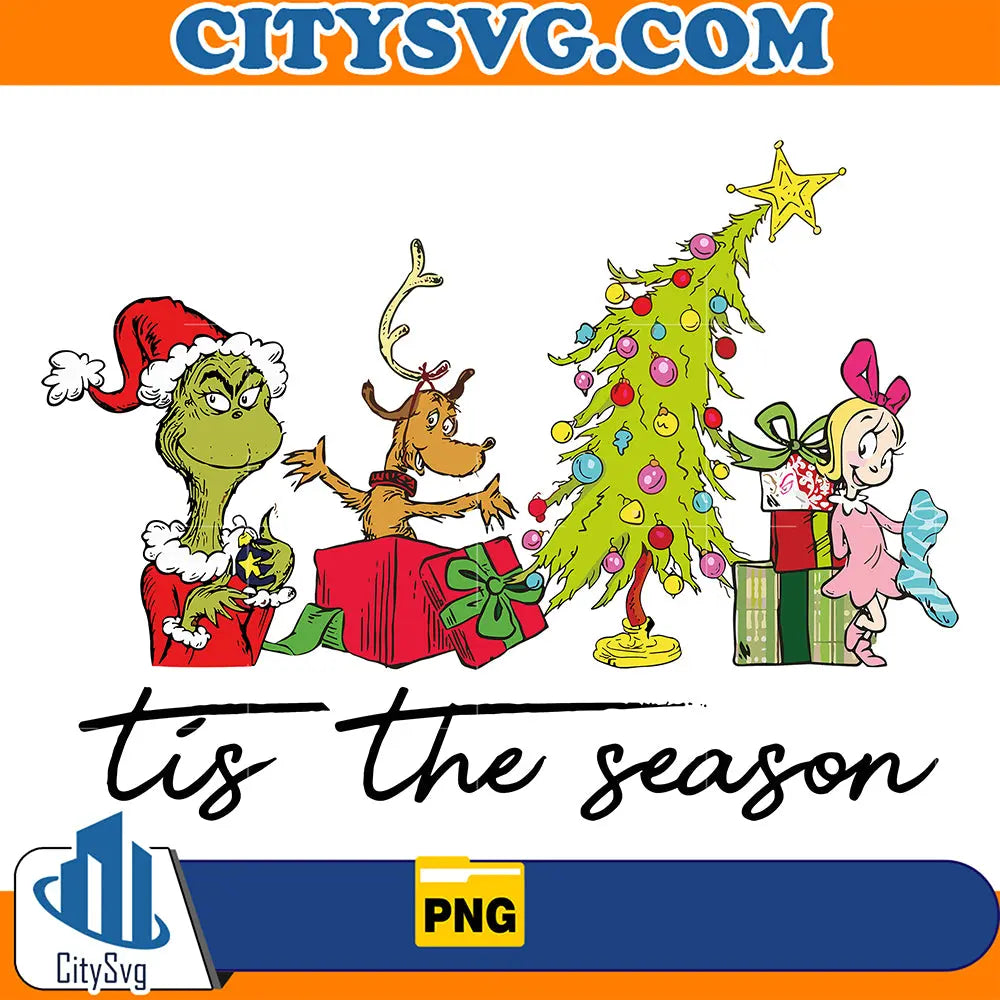 TisTheSeasonGrinchCindyLouMaxChristmasPng
