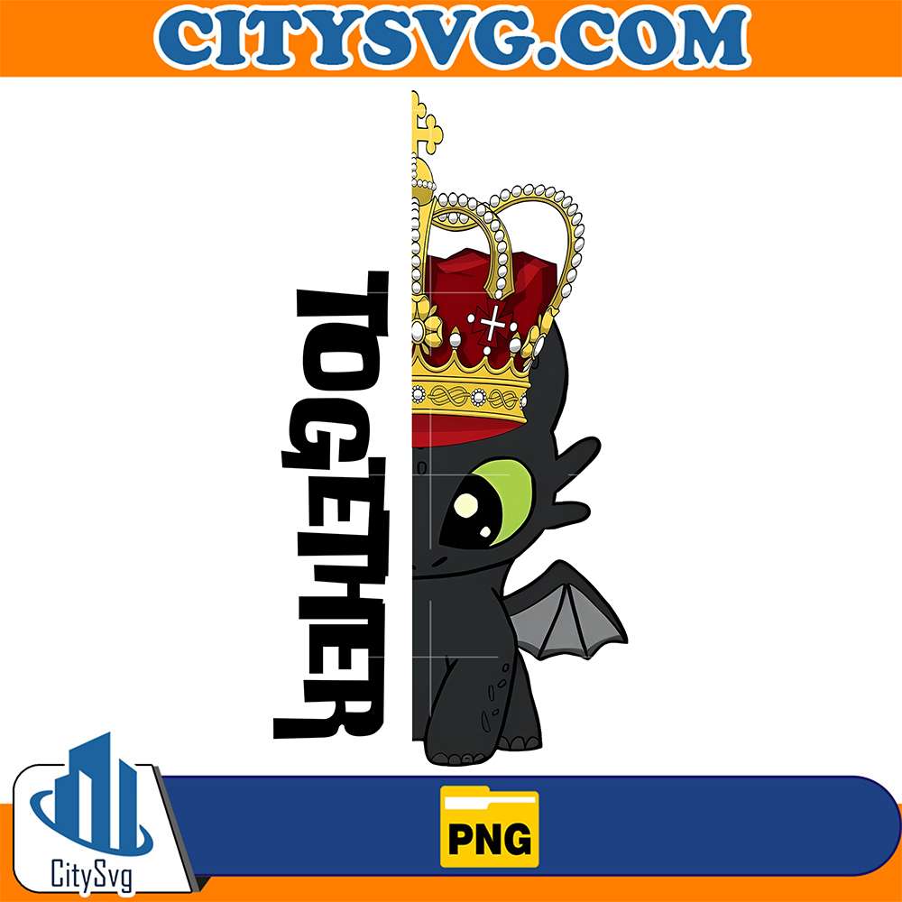 Toothless-Together-Black-Png