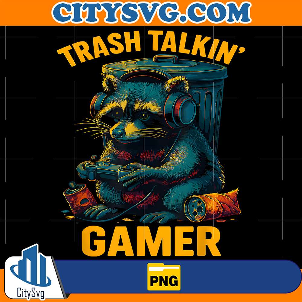 Trash-Talkin-Raccoon-Gamer-Png