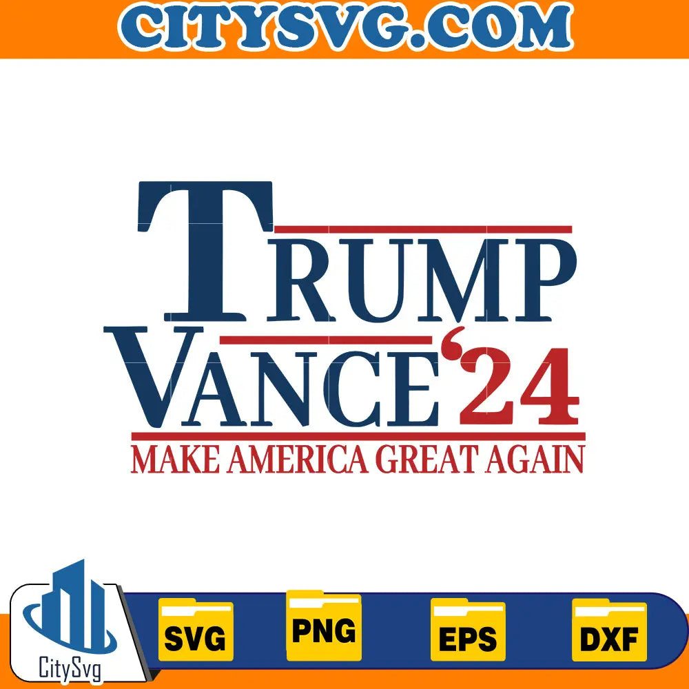 Trump Vance'24 Svg CitySvg