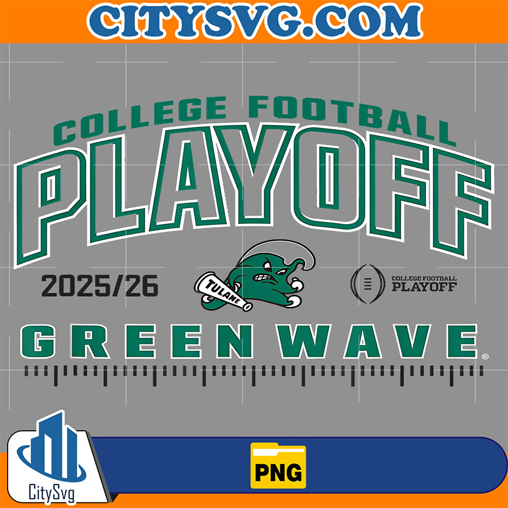 Tulane-Green-Wave-College-Football-Playoff-CFP-2025-26-Png