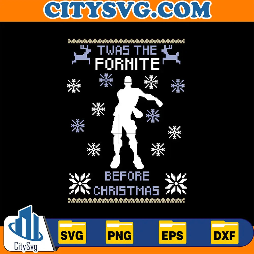 TwasTheForniteBeforeChristmasSvg