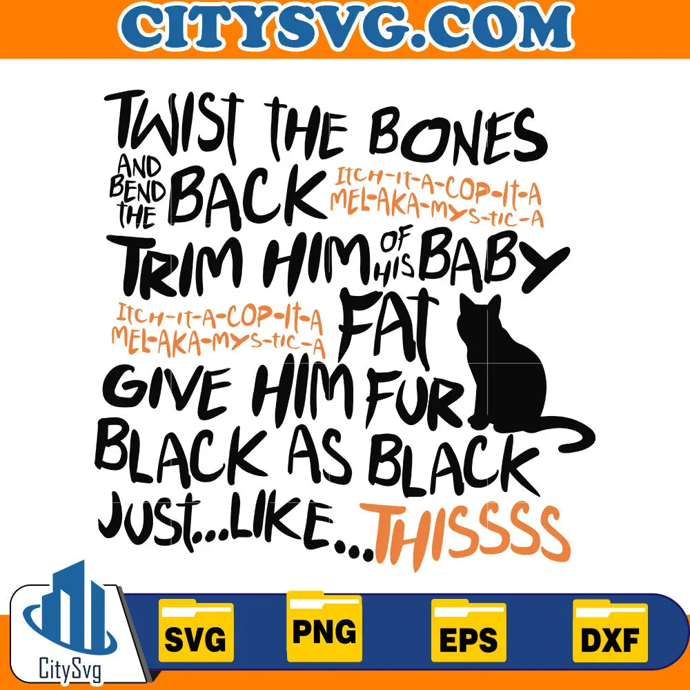 Twist The Bones Svg CitySvg