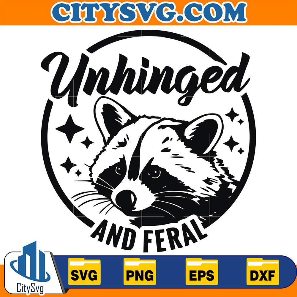 Unhinged-And-Feral-Raccoon-Svg