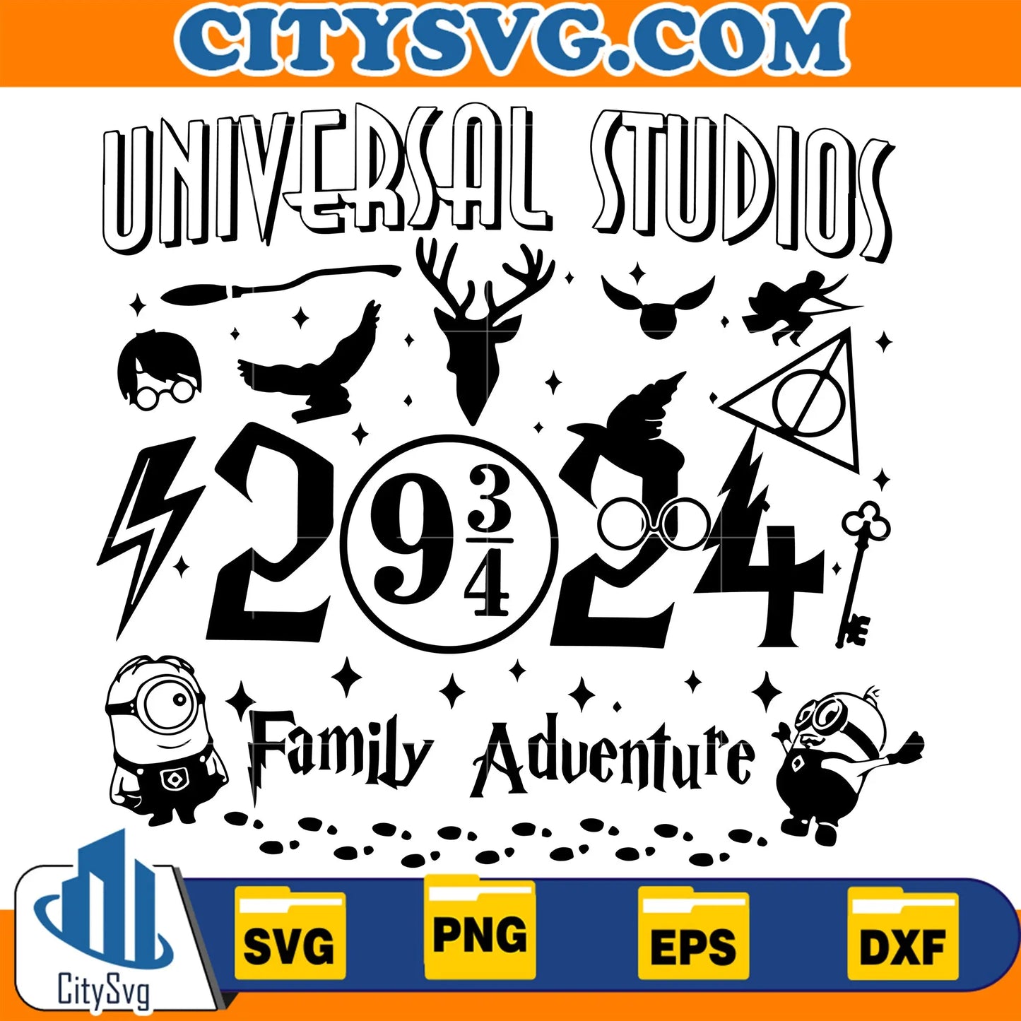 UniversalStudios2024FamilyAdventureHarryPotterChristmasSvg_4