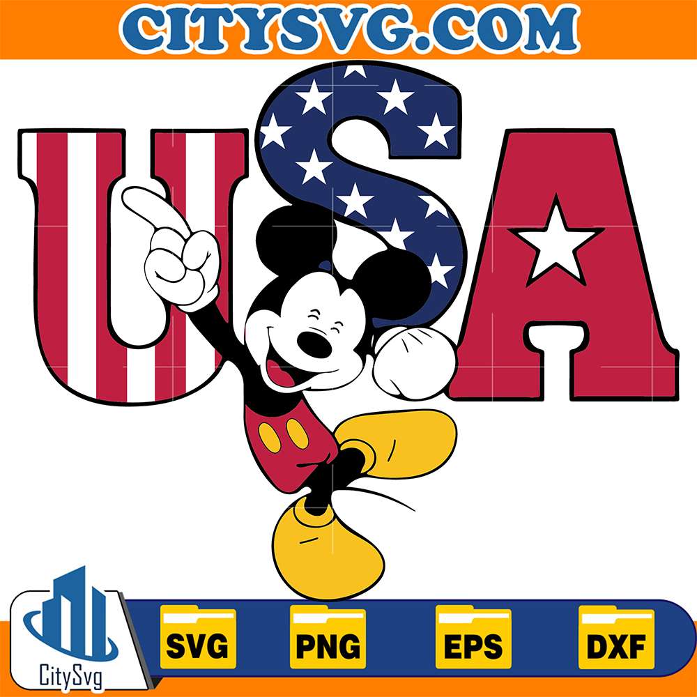 Usa-Mickey-4th-Of-July-Svg