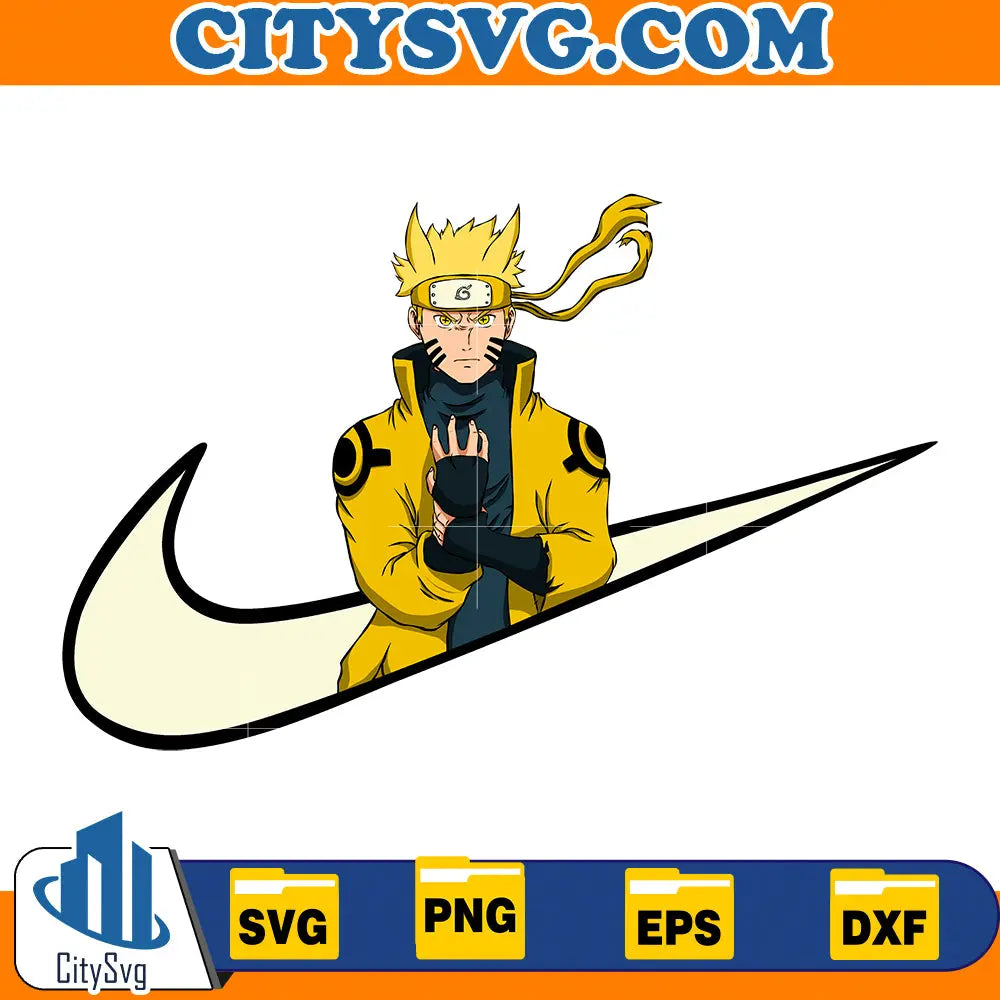 Uzumaki Naruto Kyuubi Chakra Mode Ni ke Svg, Digital Download CitySvg