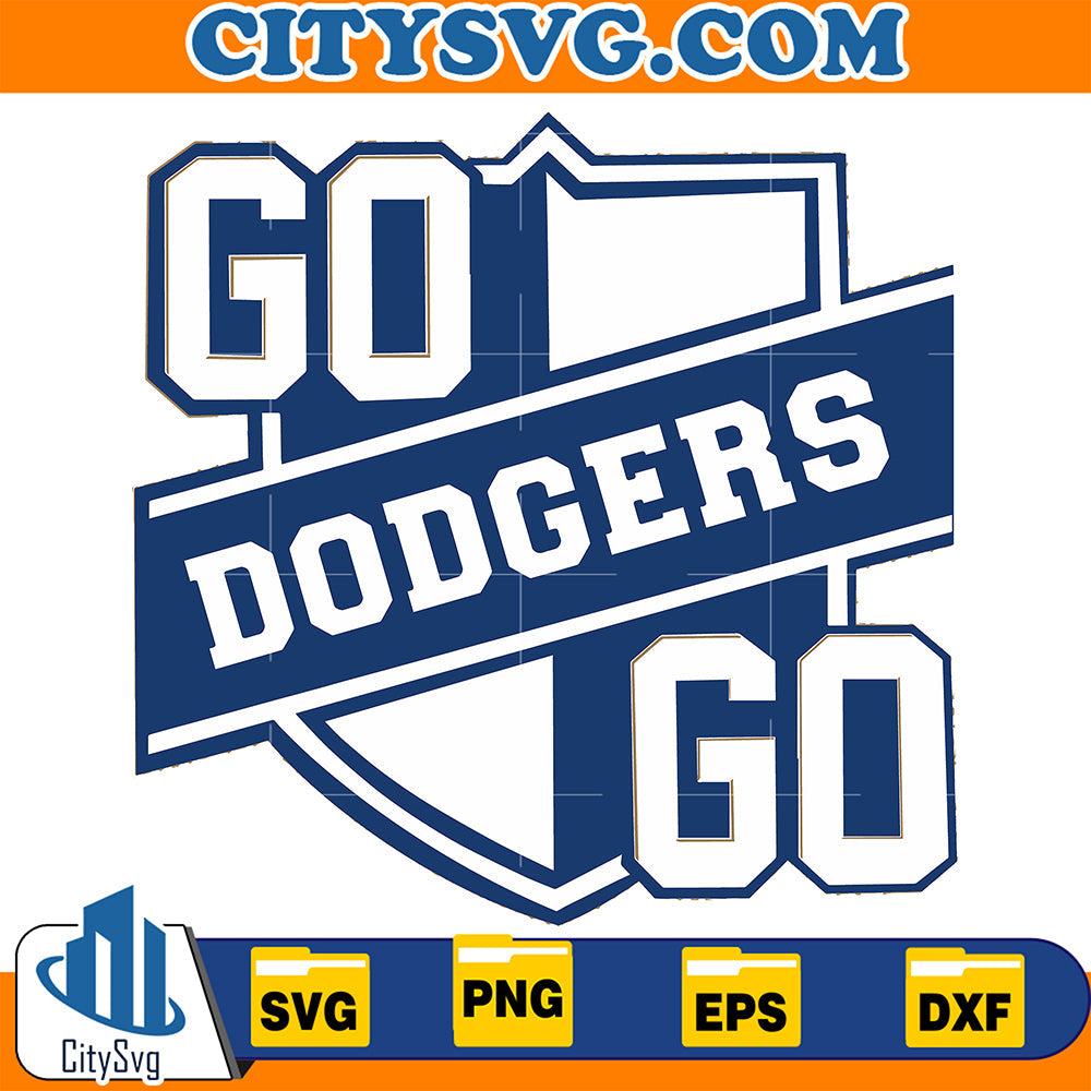 Go Los Angeles Dodgers Svg CitySvg