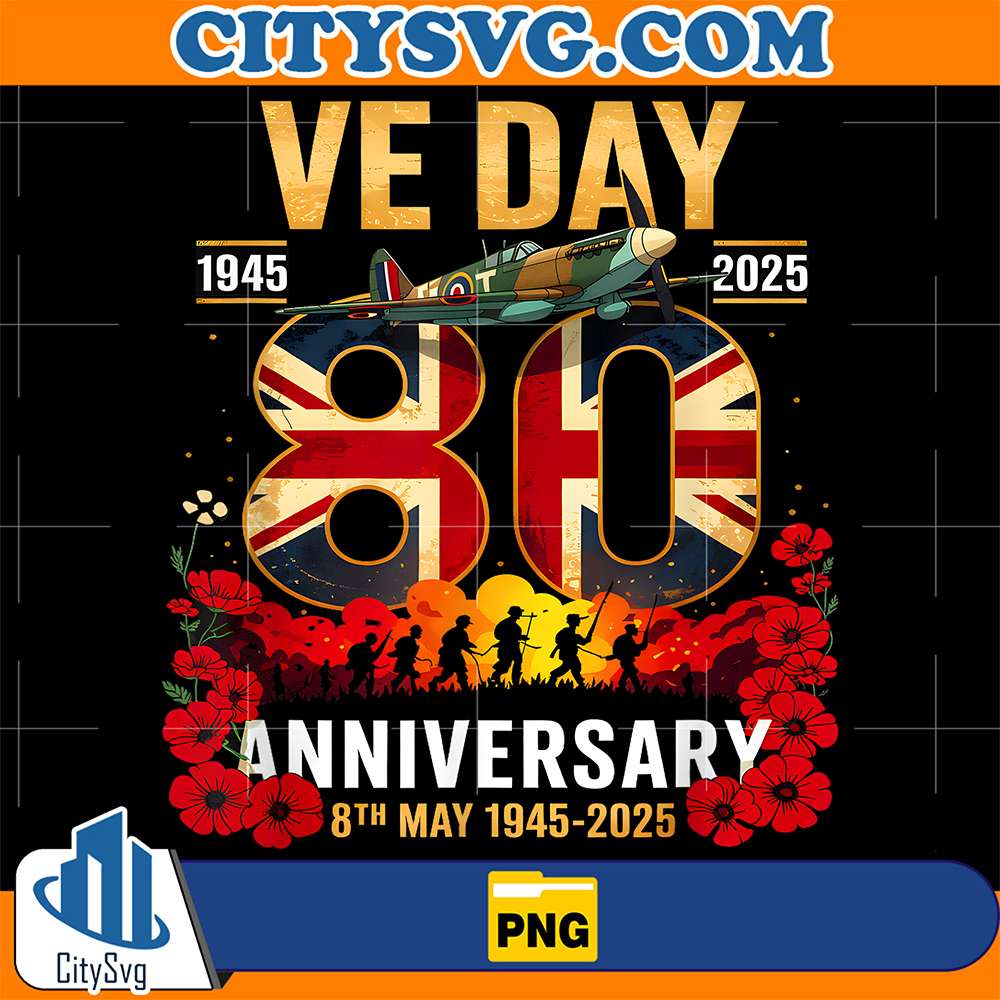 Ve-Day-1945-2025--80th-Anniversary-8th-May-1945-2025-Png