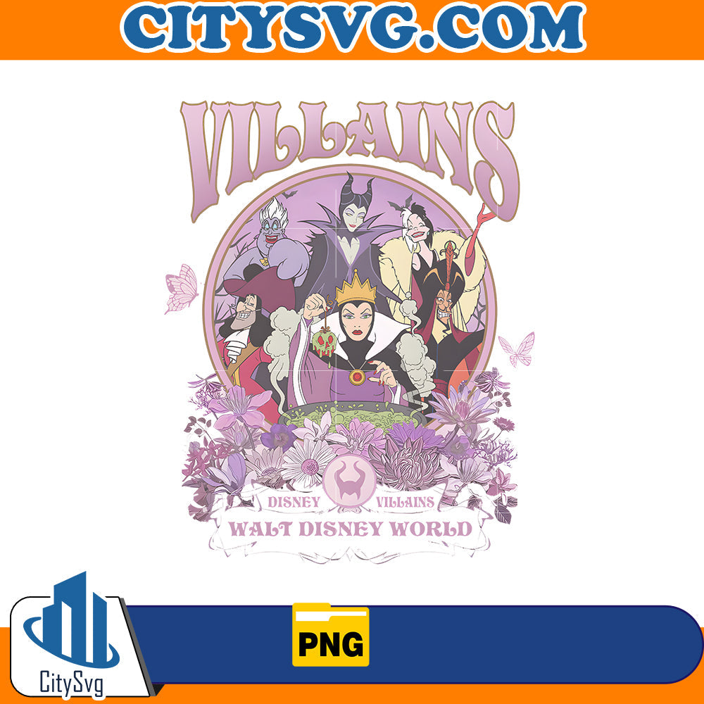 Vintage Villains Walt Disney Png CitySvg