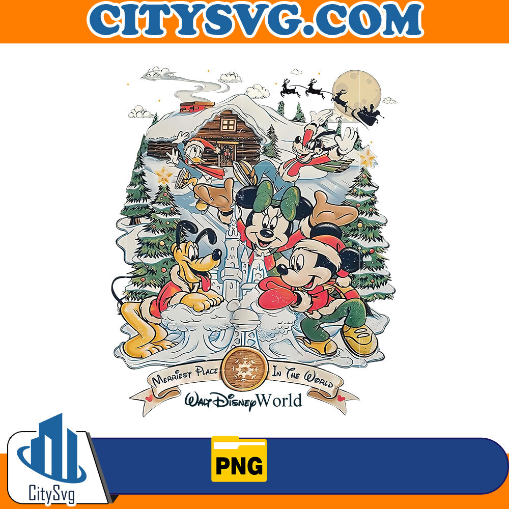 Walt Disneyworld Character Christmas Png CitySvg