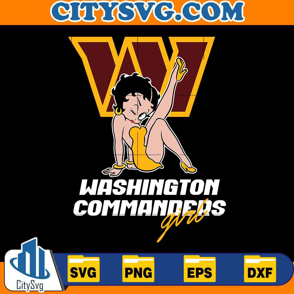 Washington-Commanders-Betty-Boop-Svg