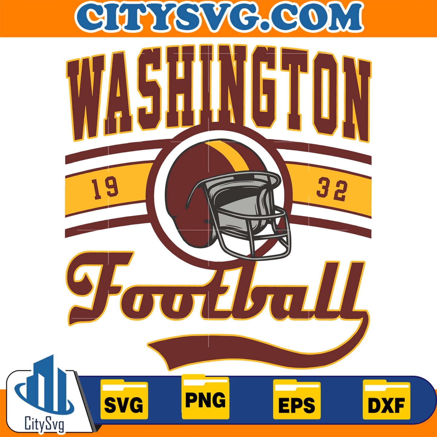 Washington Commanders Football Svg CitySvg