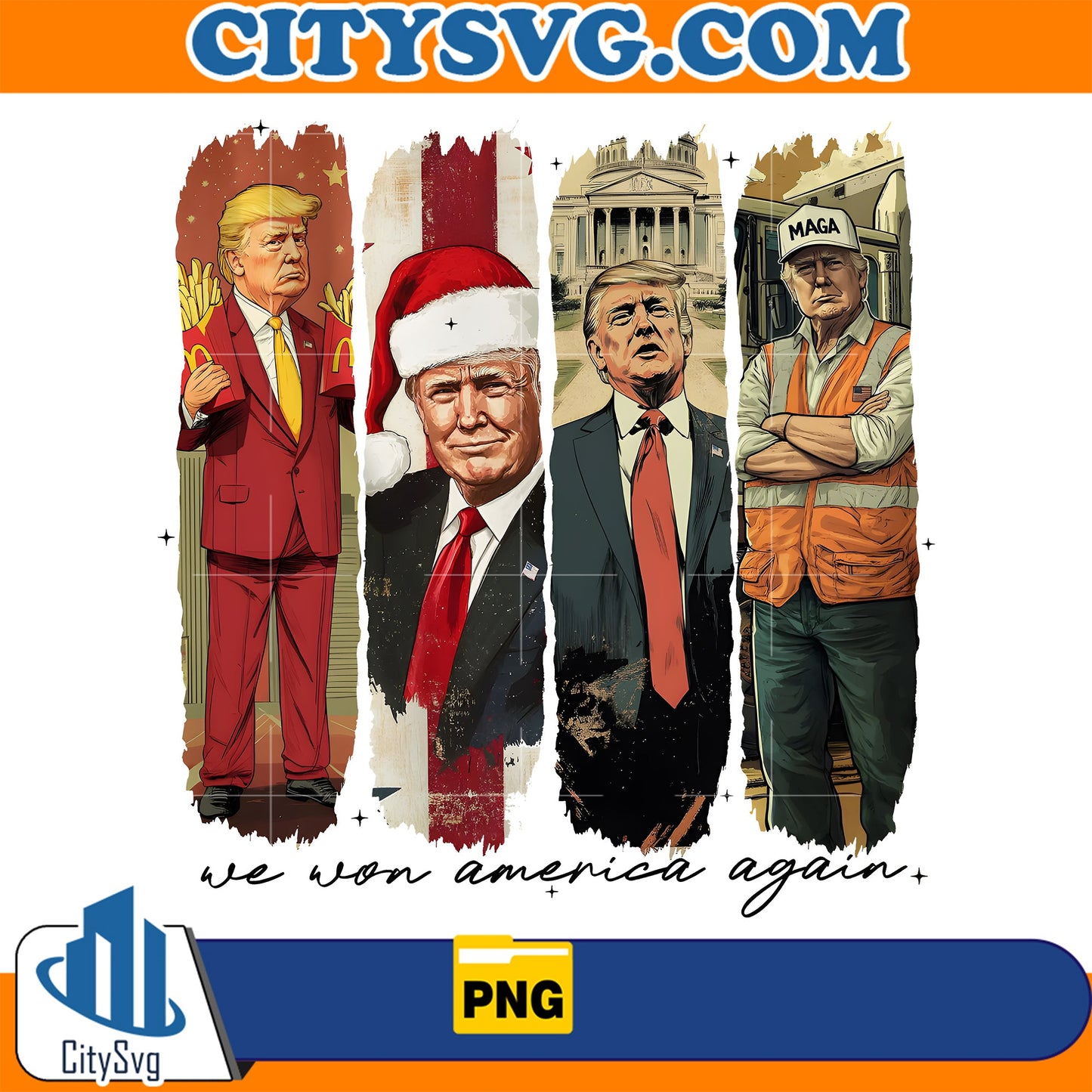 We won america again 2024 Png CitySvg