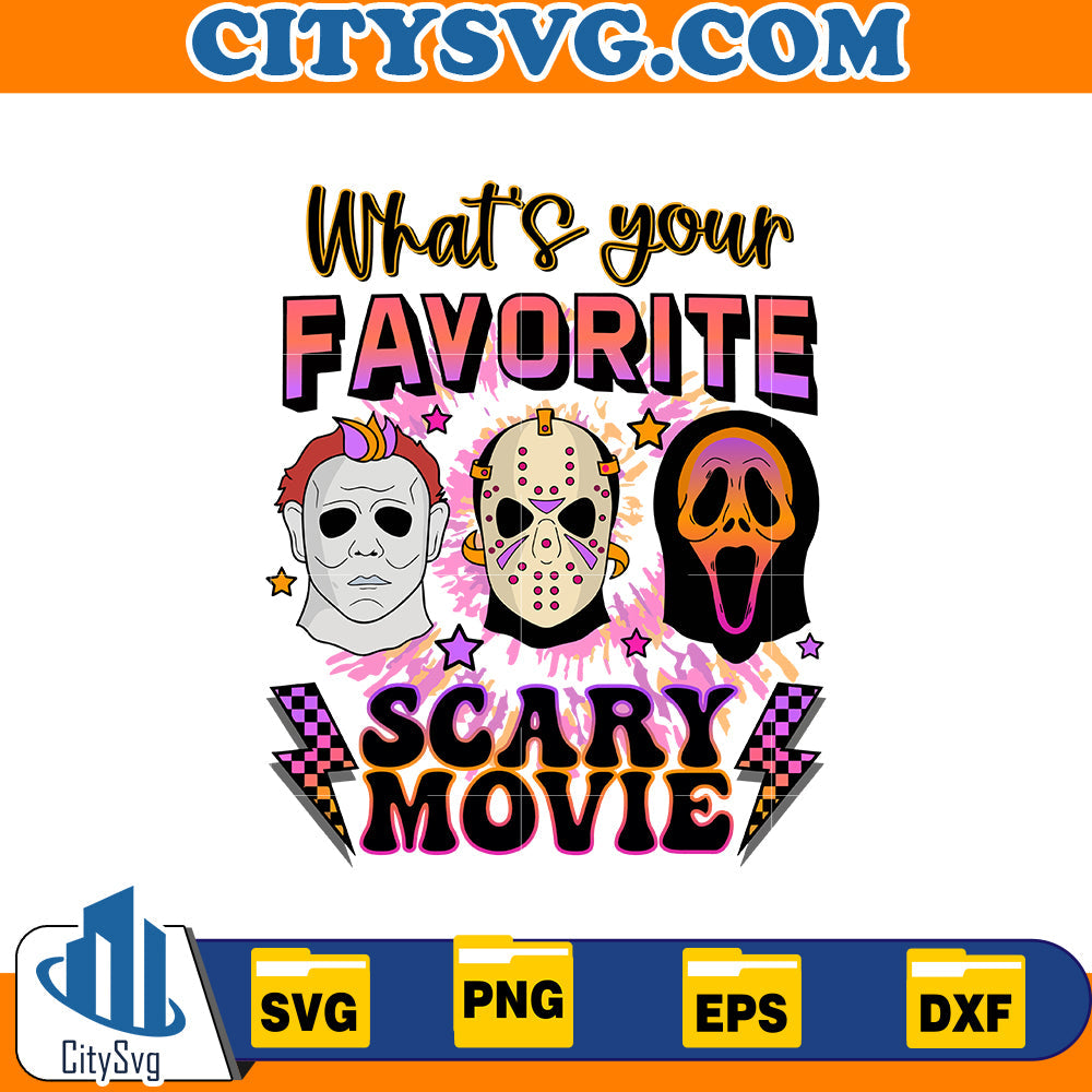 What's your favorite scary movie Svg CitySvg