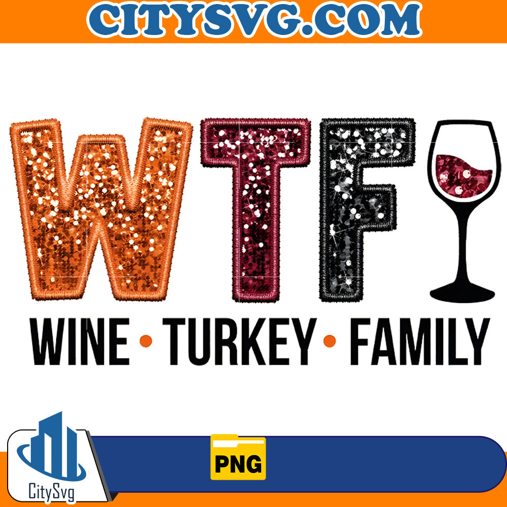 Wine Turkey Family Png CitySvg
