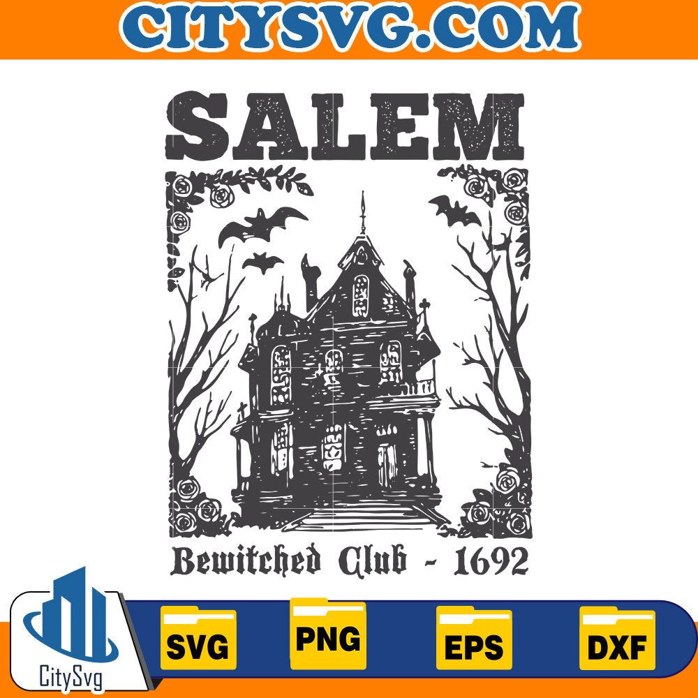 Witch Club Est. 1692 Svg CitySvg
