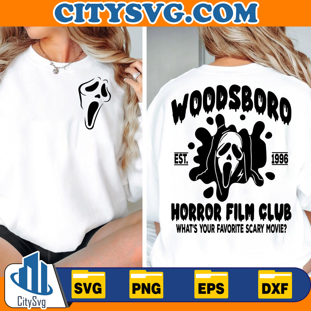 Woodsboro horror film club Svg CitySvg