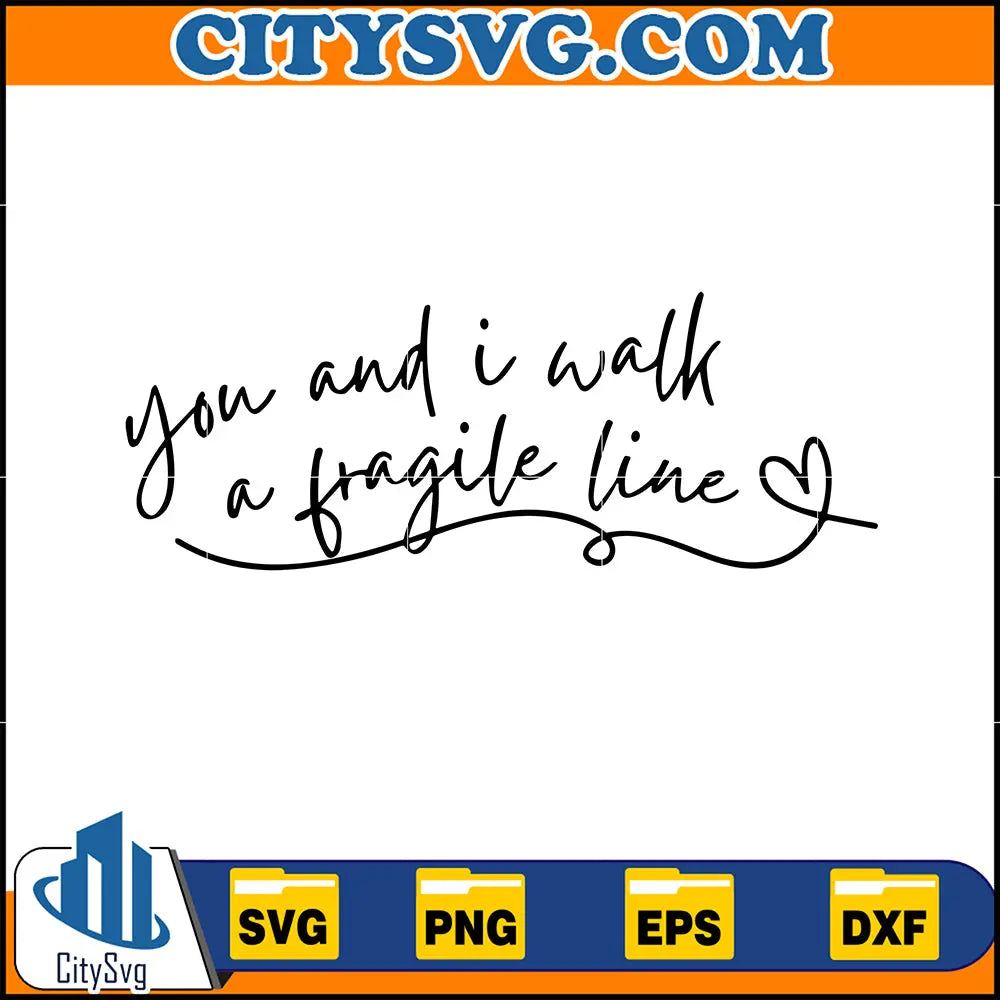 YouAndIWallAFragileLineSvg