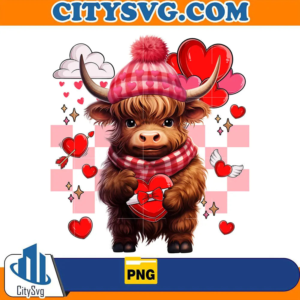 One Boujee Heifer Highland Cow Png CitySvg