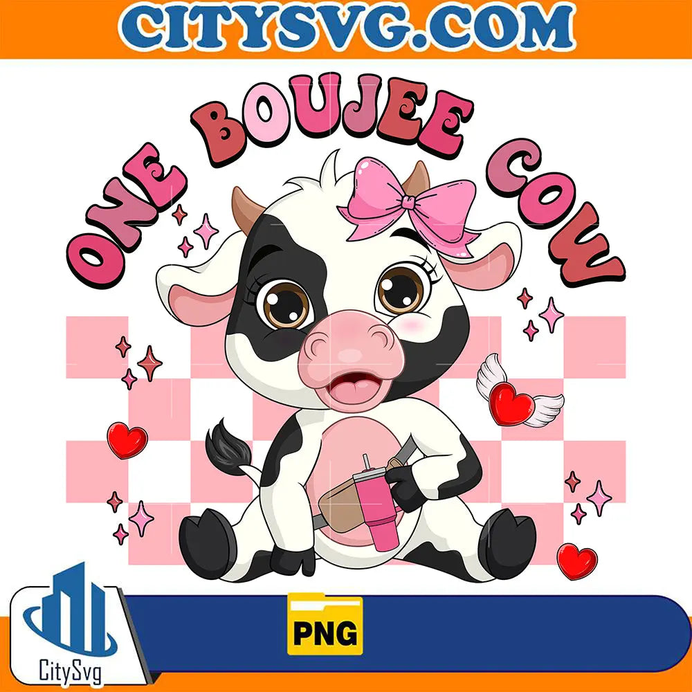 One Boujee Cow Png CitySvg