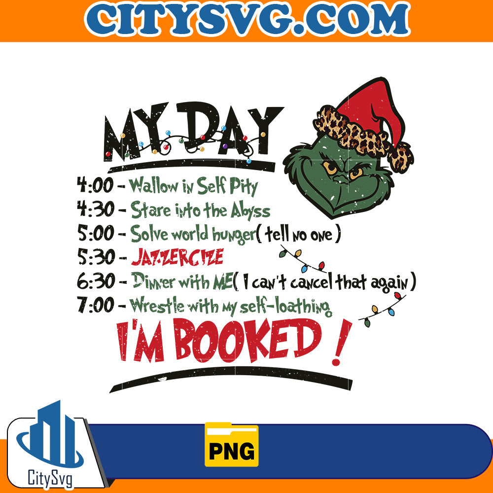 My day I'm booked Png CitySvg