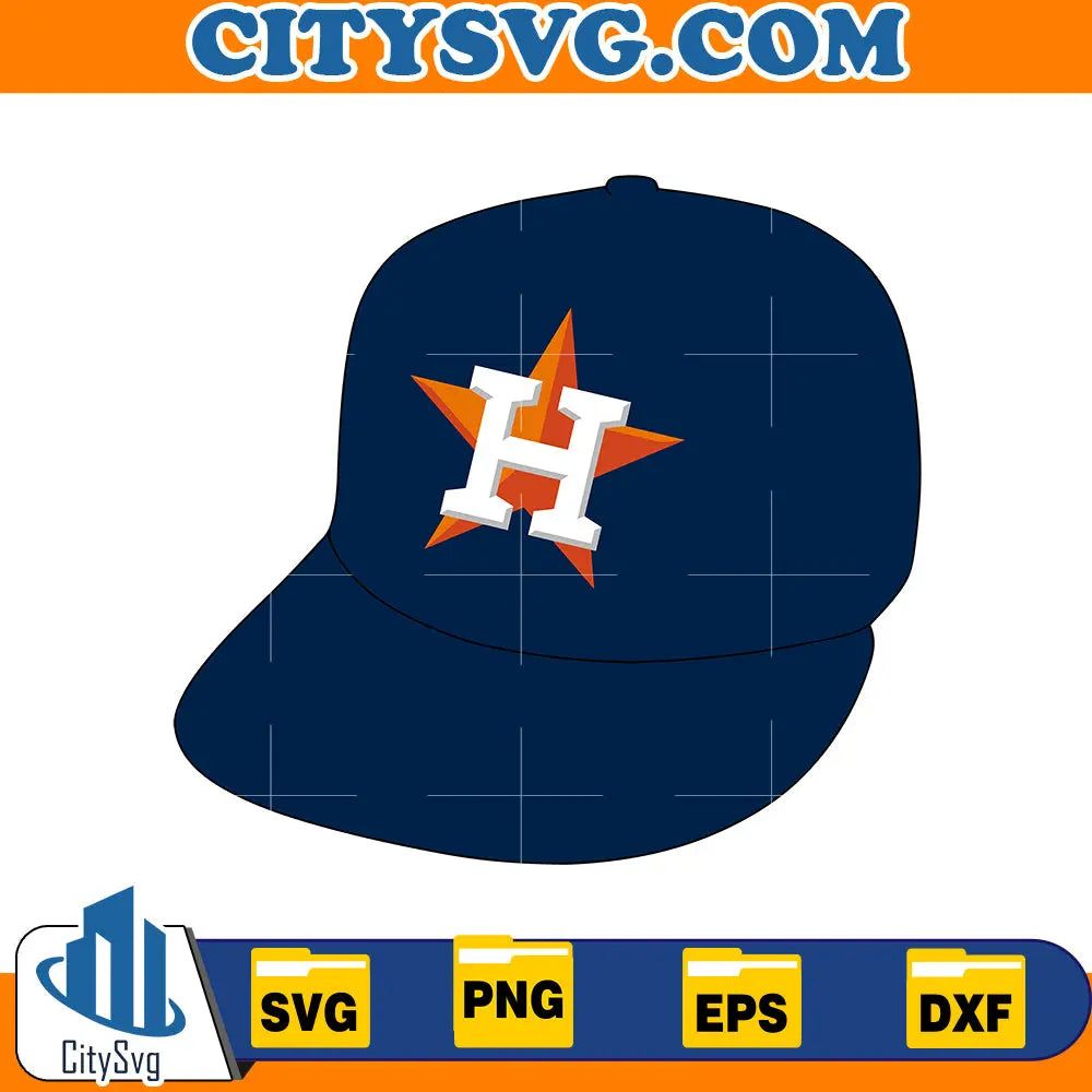 Hat Houston astros svg, Baseball Svg CitySvg