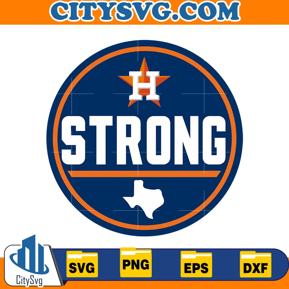 Strong Houston astros svg, Baseball Svg CitySvg