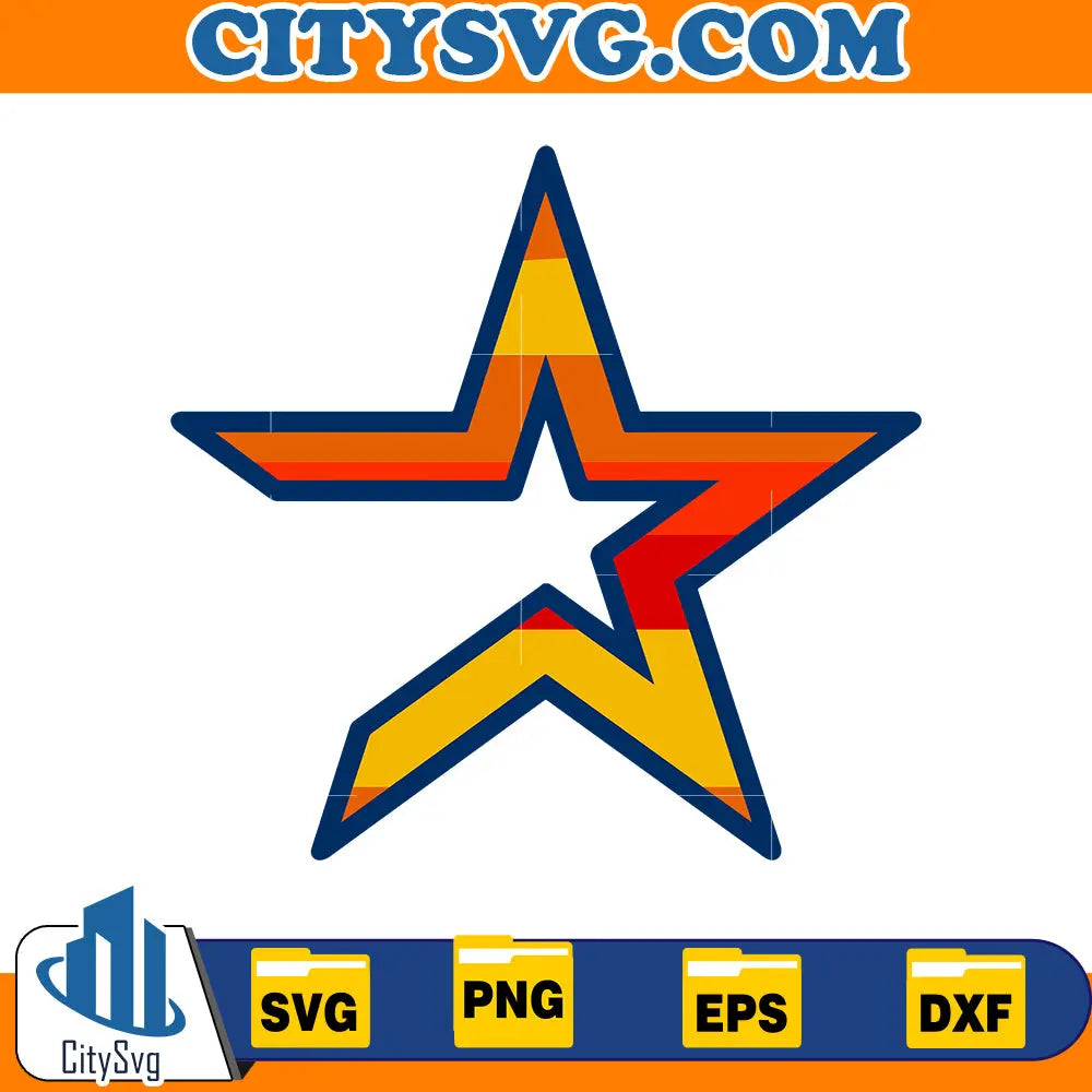 Star Houston astros svg, Baseball Svg CitySvg