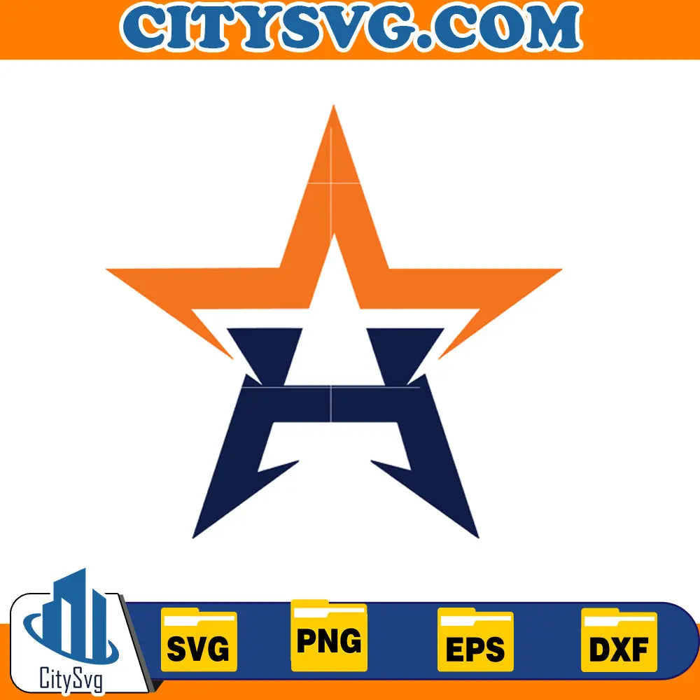 Star Houston astros svg, Baseball Svg CitySvg