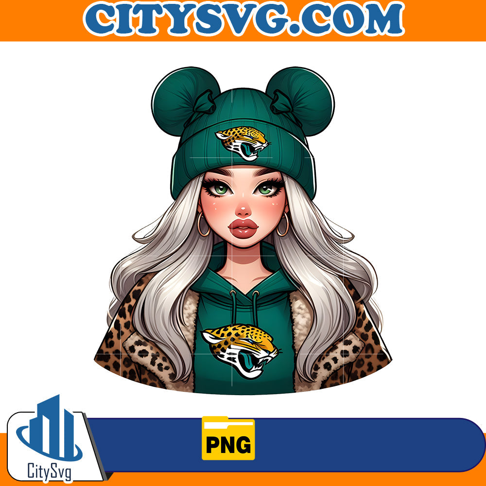 Cute Girl Minnie Jacksonville Jaguars Png CitySvg