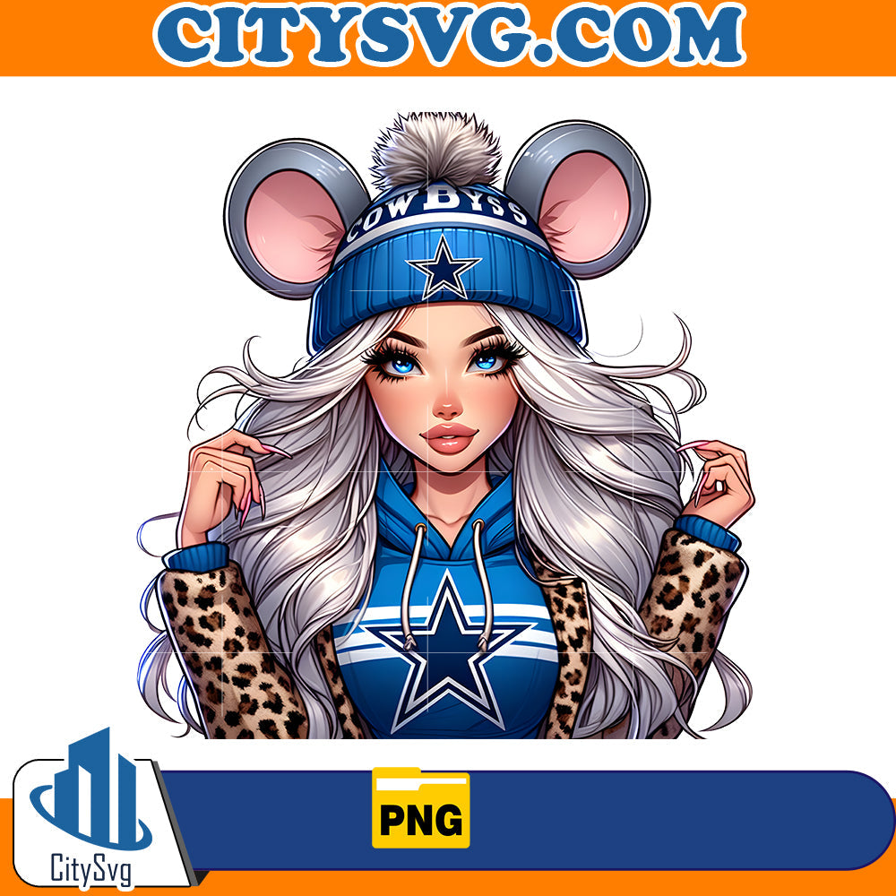 Cute Girl Minnie Dallas Cowboys Png CitySvg