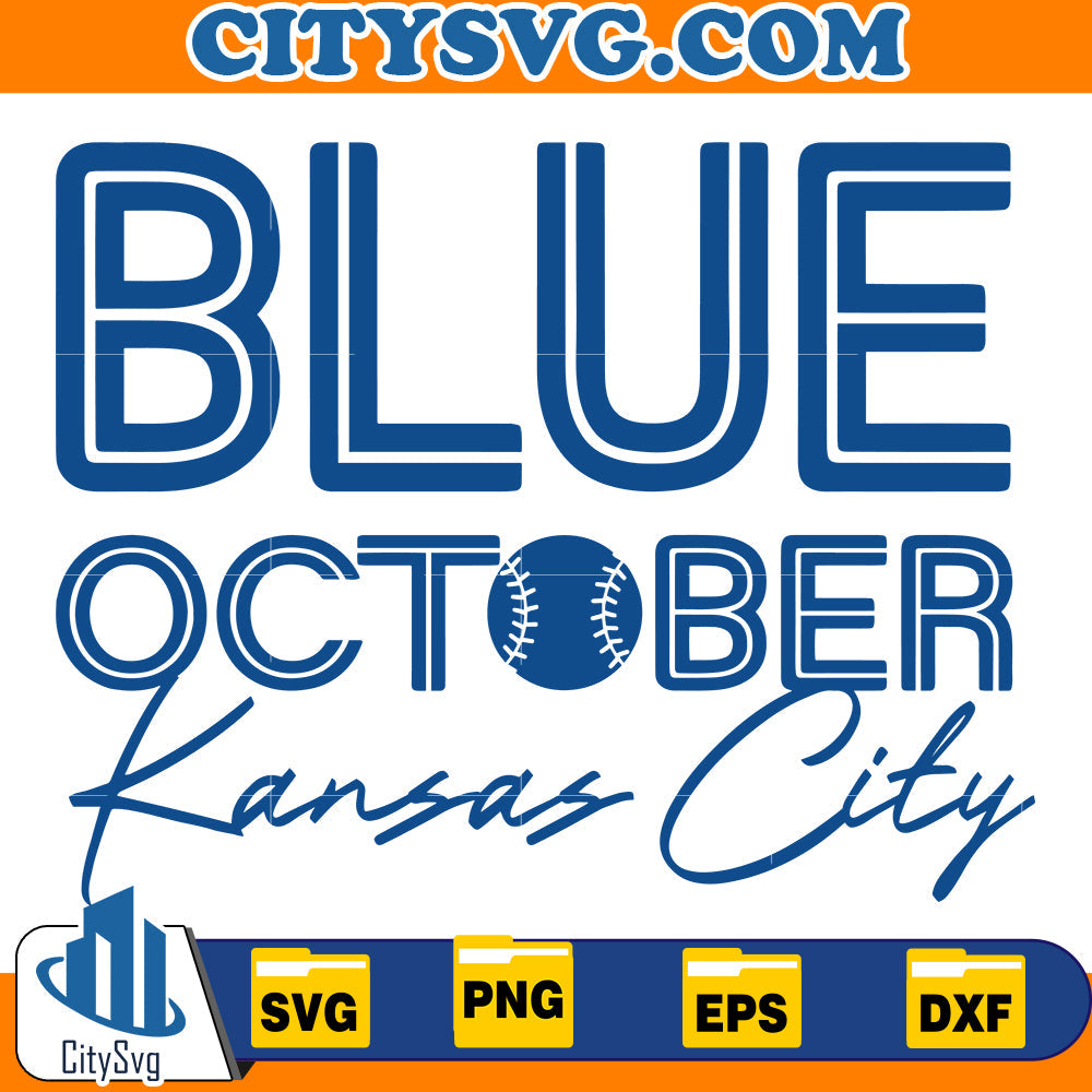 Blue october kansas city chiefs Svg CitySvg