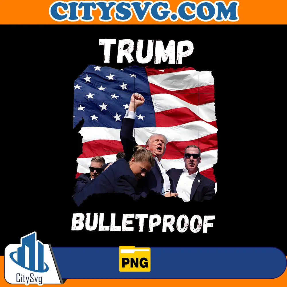 Bulletproof trump PNG CitySvg