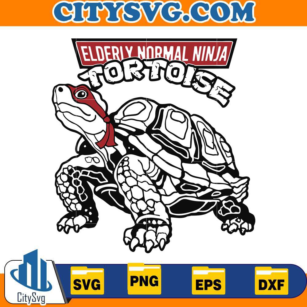 elderiy-normal-ninja-tortoise-svg