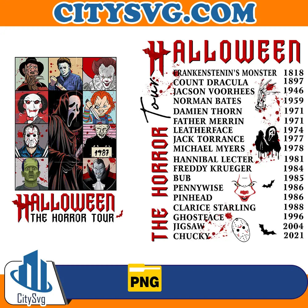 halloween the horror tour Png CitySvg