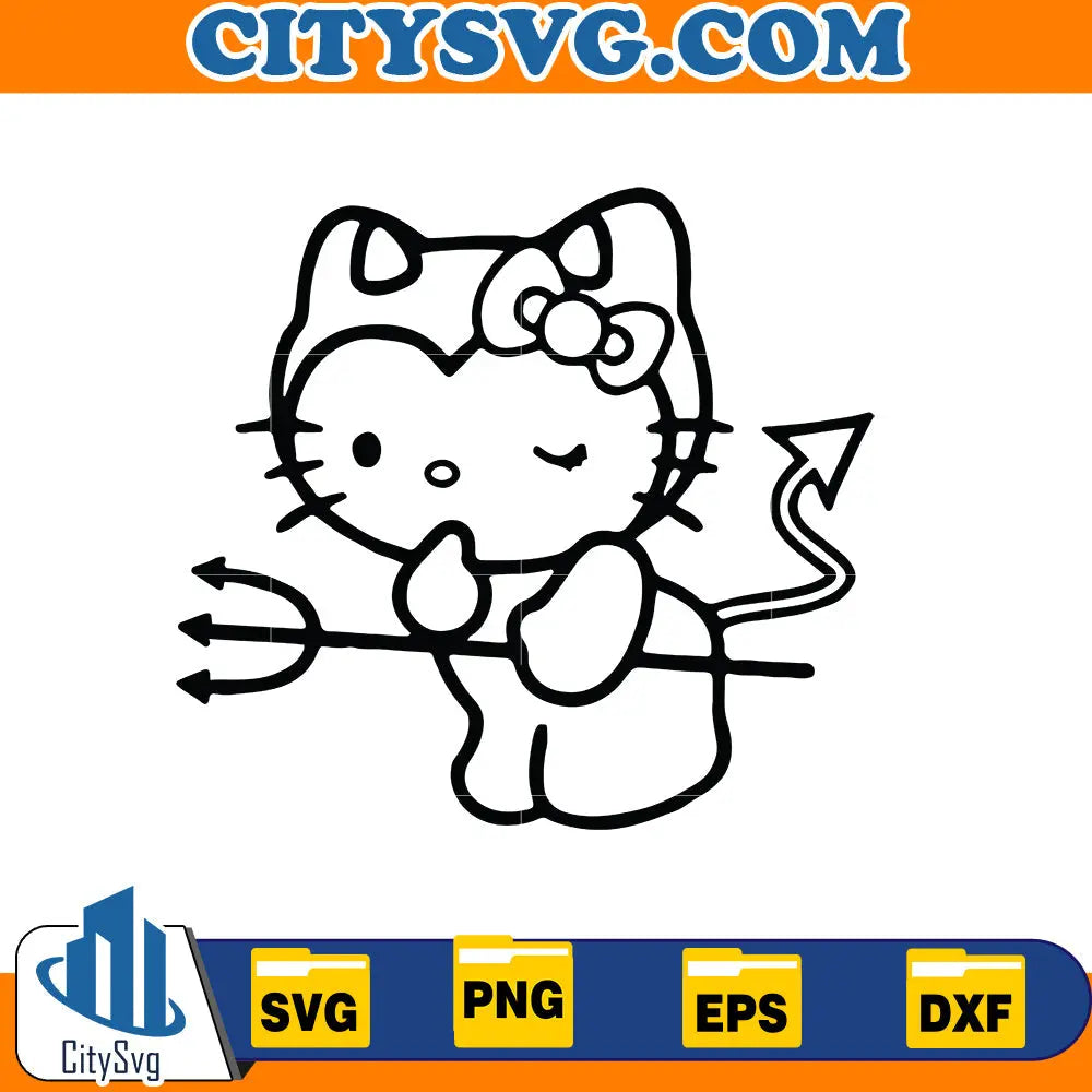 Hello kitty halloween Svg CitySvg
