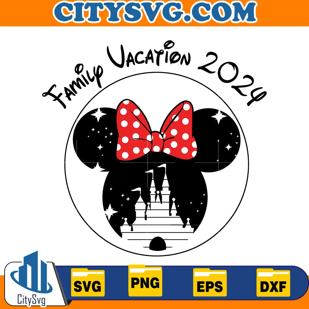 Minnie Family Vacation 2024 svg CitySvg