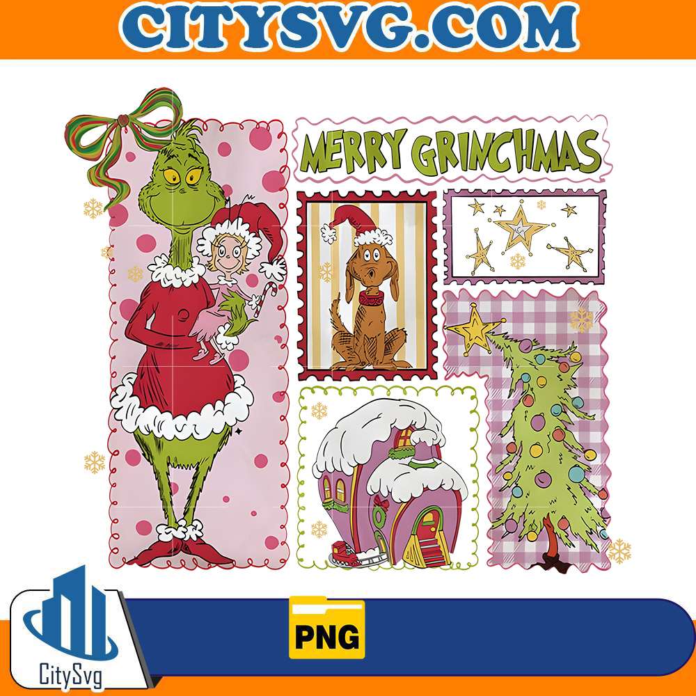 preppy-pink-merry-christmas-png