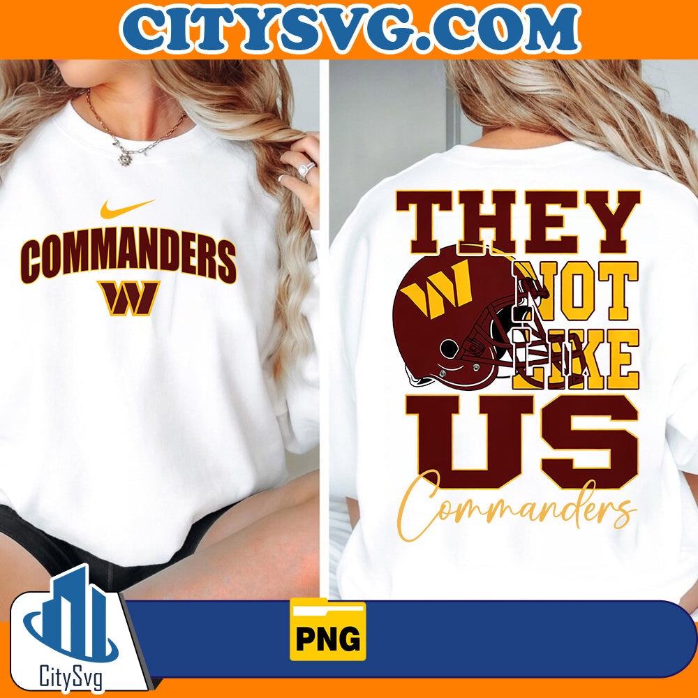 They not like us Commanders Png CitySvg