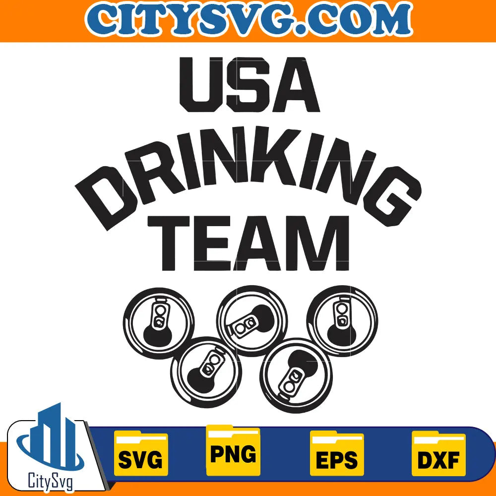 USA Drinking Team svg, png, pdf, eps - Funny - Humorous - Drink Drank Drunk - Mama Needs a Drink - Tipsy - design for shirt - digital cut file CitySvg