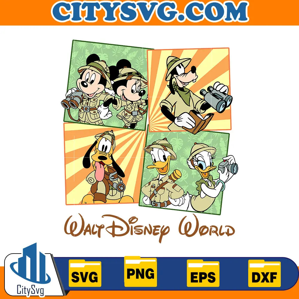 Animal Kingdom Svg, Mouse Safari Svg, Wild Trip Svg 9 CitySvg
