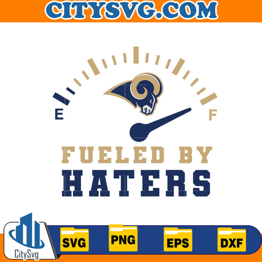 Fueled by Haters Los Angeles Rams Svg