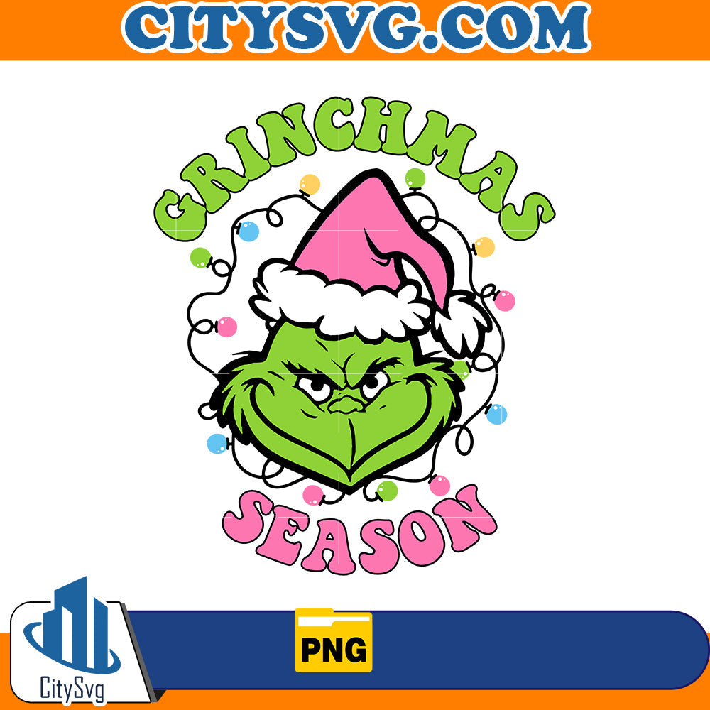 Pink Grinchmas Season Png CitySvg