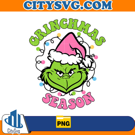 Pink Grinchmas Season Png CitySvg
