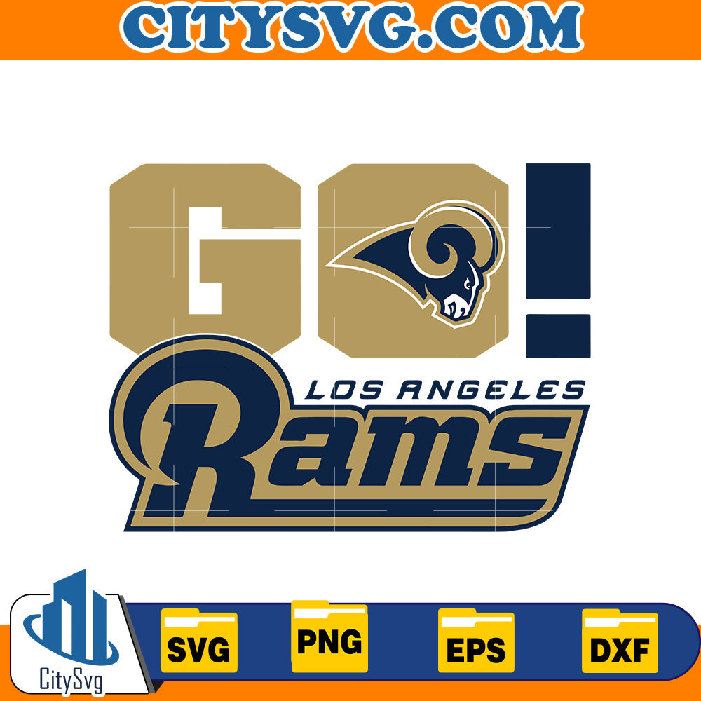 Go Los Angeles Rams Svg