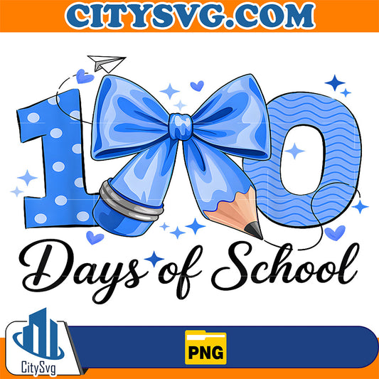 100-Days-Of-School-Coquette-Bow-100th-Day-Of-School-Boys-Png
