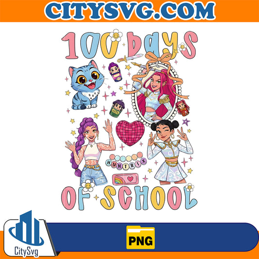 100-Days-Of-School-Huntrix-Png